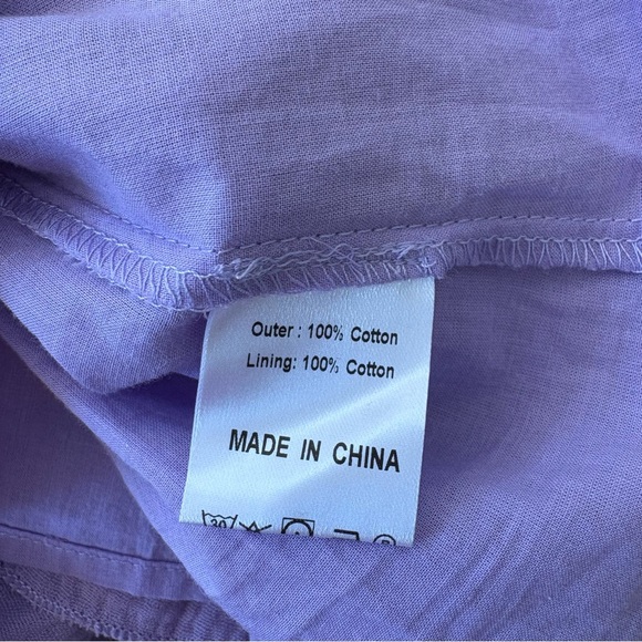 Ivy City Co. || Iris Tiered Ruffle Smocked Dress Lavender Purple XL - Picture 11 of 11